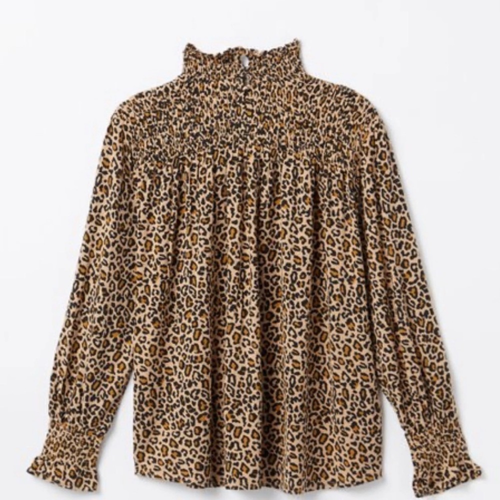 Matilda Jane Good Hart GH Holland Leopard Print Blouse Top S